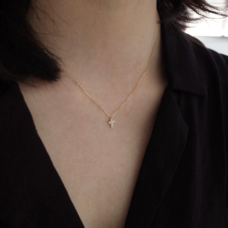 Dainty Chic Mini Diamond-studded Necklace For Women