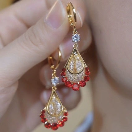 Crystal Water Drop Earrings