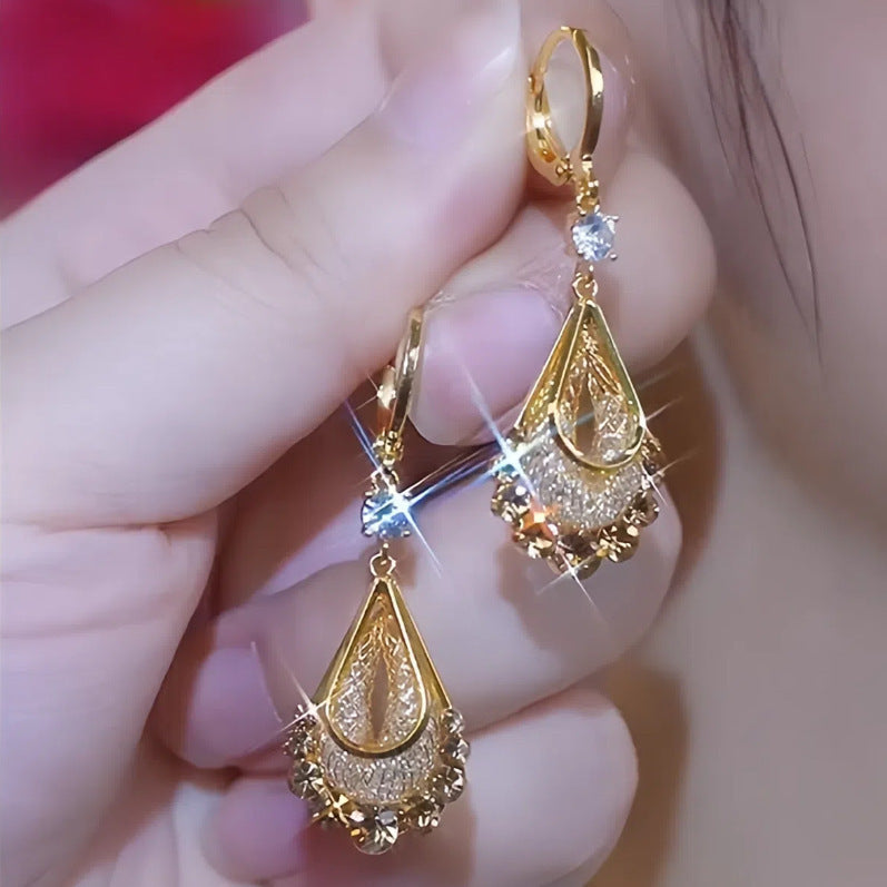 Crystal Water Drop Earrings