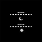 Packing Card Stainless Steel Sun And Moon Projection Necklace