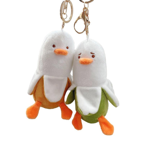 Banana Duck Pendant Dating Keychain