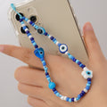 European And American Printing Glass Rice Beads Mobile Phone Lanyard