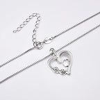 S925 Fashionable Pet Dog Paw Necklace