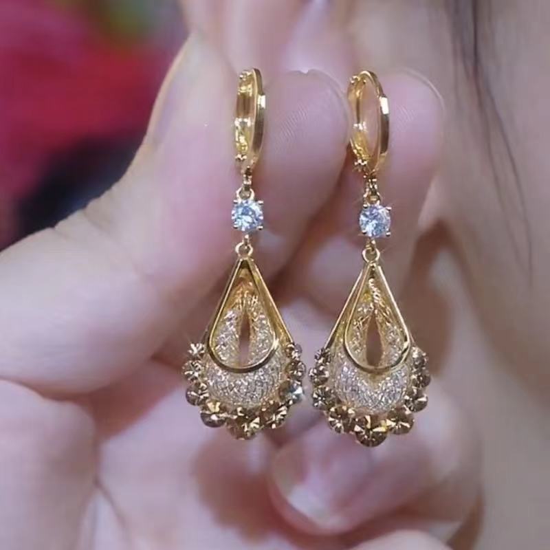 Crystal Water Drop Earrings