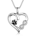 S925 Fashionable Pet Dog Paw Necklace