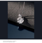 Pure Silver Swan Girl Light Luxury Niche Design Necklace