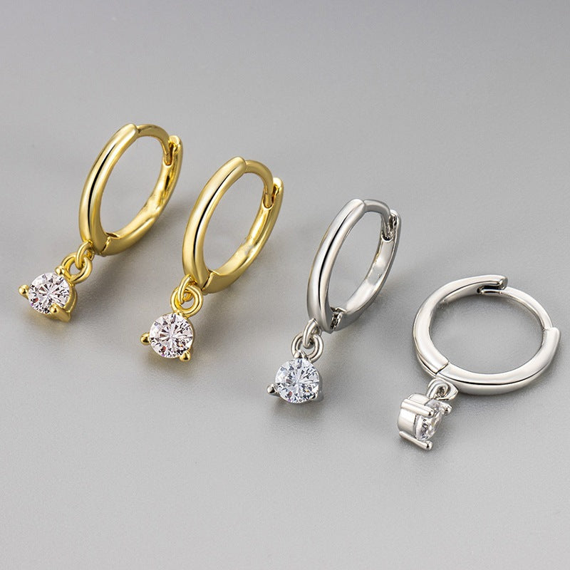 Affordable Luxury Minimalist Zircon Earrings That Go With Everything