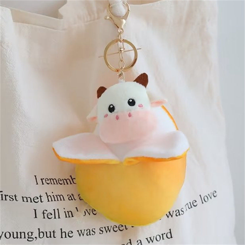 Banana Duck Pendant Dating Keychain