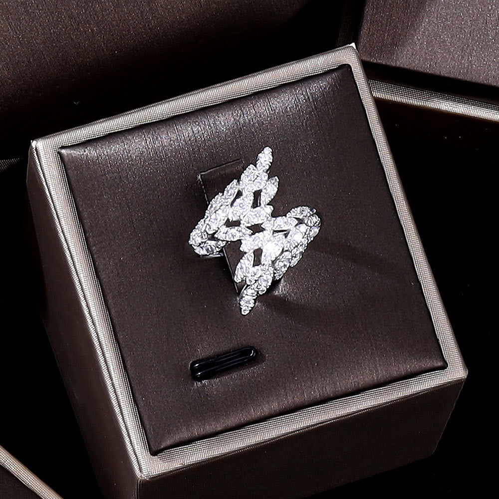 Micro‑Set Zircon Necklace & Earrings Set